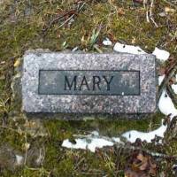 Mary (footstone) BLUE